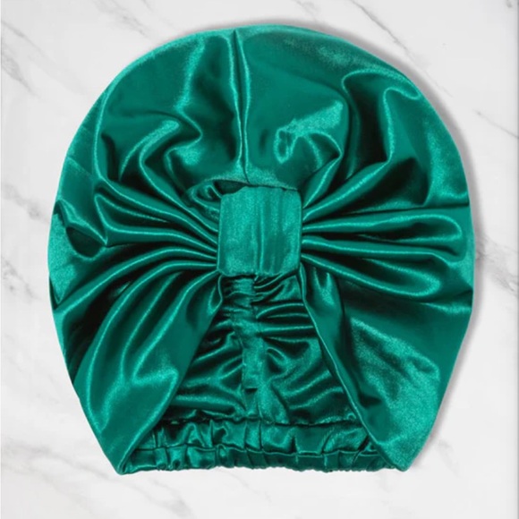 Loza Tam Satin Hair Wrap Turban Malachite Green - Picture 1 of 6